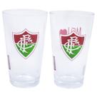 Jogo 2 copos de vidro 475ml - fluminense