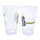Jogo 2 copos de vidro 475ml - santos