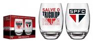 Jogo 2 Copos Drink Belize Times de Futebol Oficial 470 ML Cor:São Paulo