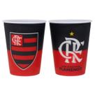 Jogo 2 copos plástico 3d 400ml - flamengo
