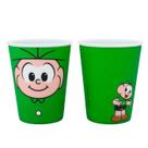 Jogo 2 copos plástico cebolinha 400ml - turma da mônica