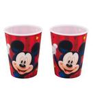 Jogo 2 copos plástico mickey 400ml - disney
