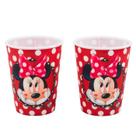 Jogo 2 copos plástico minnie 400ml - disney