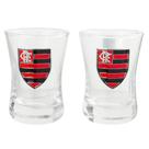 Jogo 2 Copos Shot Vidro 50ml - Flamengo