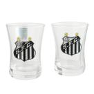 Jogo 2 copos shot vidro 50ml - santos