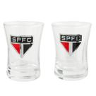 Jogo 2 copos shot vidro 50ml - spfc
