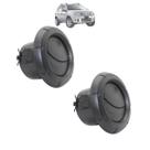Jogo 2 Difusores Saída Ar Ecosport 2008 Até 2012 Aro Preto