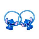 Jogo 2 Elástico Cabelo Azul Stitch - Disney
