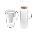 Jogo 2 Jarras Suco E Purifica Água 1,5L/1L Transparentes Ou