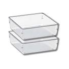 Jogo 2 Organizador de Gaveta Modular 1 Porta Maquiagem Joias