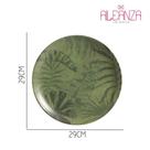 Jogo 2 Prato Raso de Cerâmica Coup Palm Tree Olive Alleanza