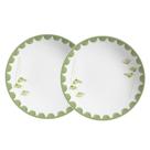 Jogo 2 Pratos Fundo Cerâmica Alleanza Cor Verde Coup Nature By Aurora 25cm Jogo 2 Pratos Fundo Cerâmica Alleanza Cor Verde Coup Nature By Aurora 25cm