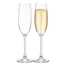 Jogo 2 Taça de Champanhe para Espumante Cristal Transparente Vidro Bohemia 200ml Haüskraft Premium
