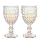 Jogo 2 Taça de Vidro Furta Cor Roman Rainbow para Água Transparente 345ml Wolff