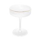 Jogo 2 Taças Coupe De Vidro Com Borda Dourada Chess 200Ml - WOLFF