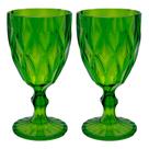Jogo 2 Taças de Acrílico Verde Diamond Diamante Festa Piscina Plástico 330ml Lyor Jogo 2 Taças de Acrílico Verde Diamond Diamante Festa Piscina Plástico 330ml Lyor
