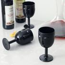 Jogo 2 Taças Faces Em Vidro 260ML Preto e Branco
