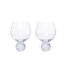 Jogo 2 Taças para Gin de Cristal e Mármore Branco 640ml 23111 Mart