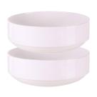 Jogo 2 Tigelas Porcelana Branca Bowl 16cm Paola Cumbuca Empilhável Tramontina