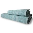 Jogo 2 Toalhas Itália Soft 1 Banho 1 Rosto Grossa 100% Algodão 430g/m² - Verde