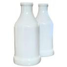 Jogo 2 Vasos garrafa decorativo - porcelana Branca Jogo 2 Vasos garrafa decorativo - porcelana Branca