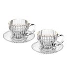 Jogo 2 Xícara de Café de Cristal com Fio de Ouro Império 110ml Wolff