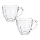 Jogo 2 Xícara de Café Vidro Transparente Love Espresso Cappuccino 195ml Em Casa Tem