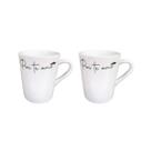 Jogo 2 Xícaras Porcelana 120ml Pai Te Amo Bigode