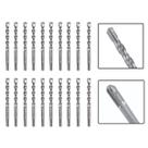 Jogo 20 Brocas SDS Plus 18x400 mm Aço Carbono Tungstênio