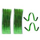 Jogo 200 Fecho Prático Aramado Flexível Verde 11cm X 4mm