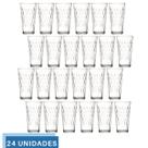 Jogo 24 copo 350ml Vidro Vitrage Suco Agua Transparente Nadir