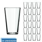 Jogo 24 Copo Cairo 350ml Vidro Suco Agua Transparente Nadir