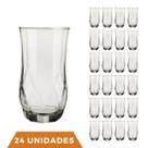 Jogo 24 Copos Ópera Transparente Redondo 360ml Durável Nadir