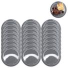 Jogo 24 Pratos Raso em Melamina Resistente 20cm Cinza Jantar
