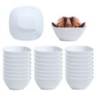Jogo 24 Tigela Cumbuca Bowl Quadrado em Melamina 550ml Caldos Sopa Açaí Jogo 24 Tigela Cumbuca Bowl Quadrado em Melamina 550ml Caldos Sopa Açaí