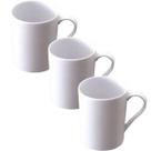 Jogo 3 Caneca Melamina Branca 300ml Conjunto Xicara Atacado