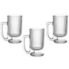 Jogo 3 Canecas com Pé Savor em Vidro 220ml City Glass Jogo 3 Canecas com Pé Savor em Vidro 220ml City Glass