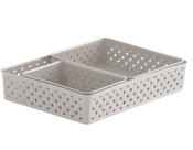 Jogo 3 Cestas Organizadoras RATTAN Creme 825 Paramount