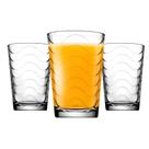 Jogo 3 Copo De Vidro Baixo Drink Vidro Grosso Agua Suco Transparente 190mL