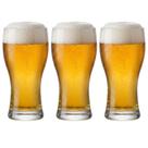 Jogo 3 Copos de Cerveja 285ml Vidro para Chopp, Pilsen e Drinks