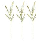 Jogo 3 Hastes Flor Orquídea Chuva de Ouro Artificial Branca 50cm - MC Flores Jogo 3 Hastes Flor Orquídea Chuva de Ouro Artificial Branca 50cm - MC Flores