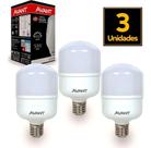 Jogo 3 Lâmpadas Led Bulbo 50w Bivolt 6500k Luz Branca Sala