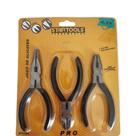 Jogo 3 Mini Alicates 4,5'' - Preta