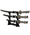 Jogo 3 Mini Espada Decorativa Japonesa Katana