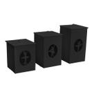 Jogo 3 Potes Bailarina Mdf Madeira Pintado Jogo 3 Potes Bailarina Mdf Madeira Pintado