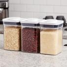 Jogo 3 Potes Herméticos para Alimentos Oxo Pop 2.0 Quadrado 1L Vedação Perfeita