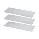 Jogo 3 Prateleiras Nicho MDF 15mm Branca com kit de instalação