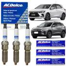 Jogo 3 Velas ACDelco Iridium Gm Onix Novo Onix Tracker 1.0 1.2 Turbo 19379252