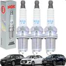 Jogo 3 Velas De Ignição Ngk Gm Onix Plus Tracker 1.0 1.2 12v