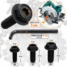 Jogo 30 Parafusos Aço Disco Serra Mármore Com Chave Allen 5 mm Sextavado Rosca Esquerda M6 M7 M8 Compatível Bosch Makita